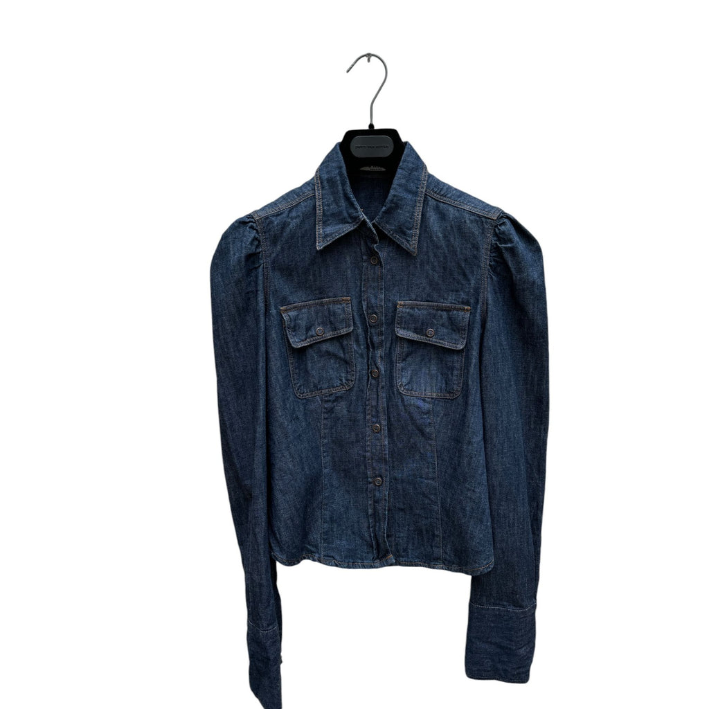 Raw denim shirt