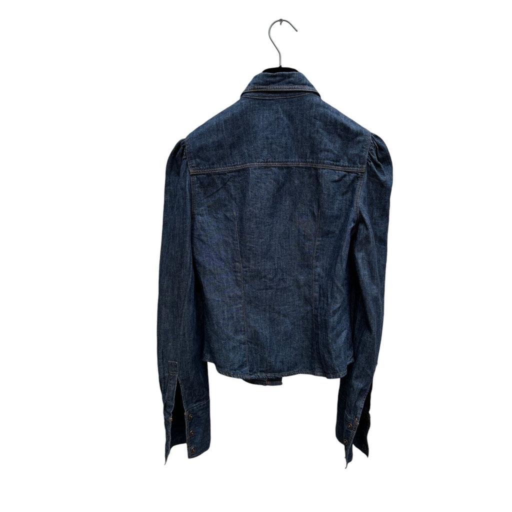 Raw denim shirt