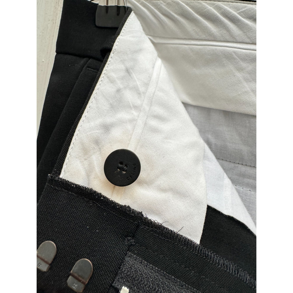 Phoebe Philo Black Wool Tailored Trousers