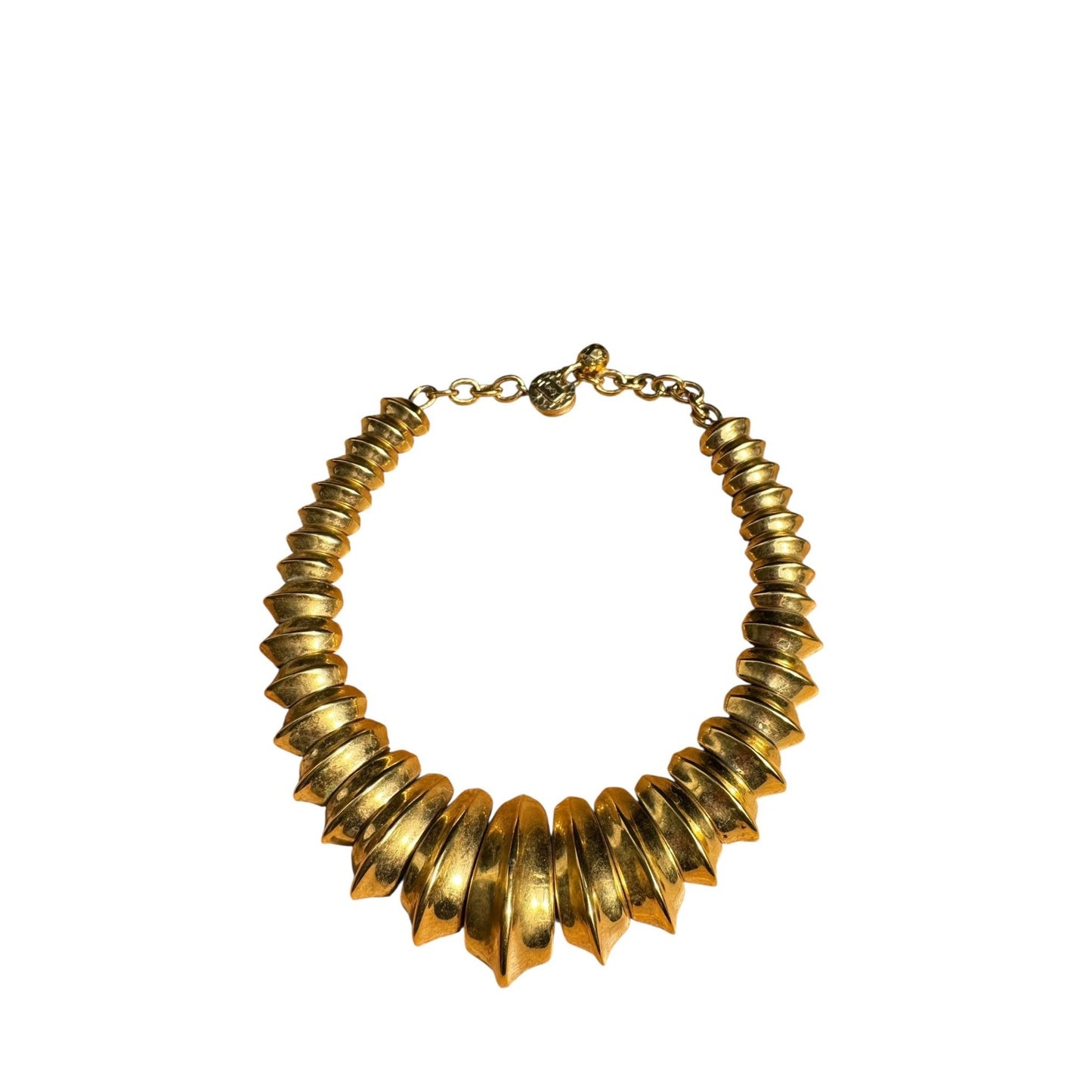 1980s Gold-Tone Statement Necklace