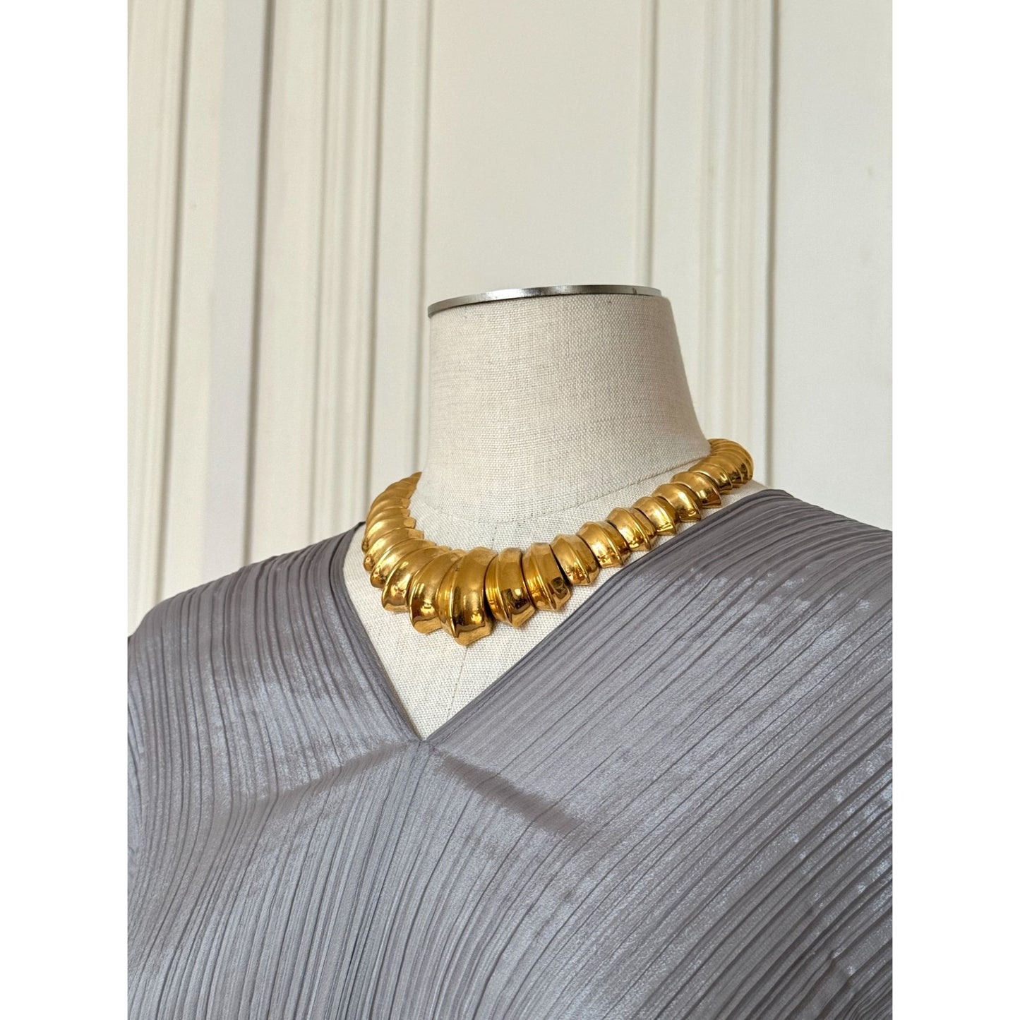 1980s Gold-Tone Statement Necklace