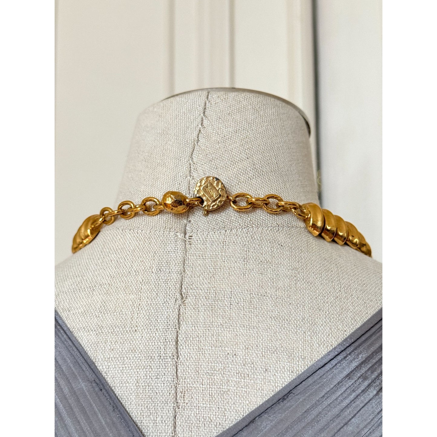 1980s Gold-Tone Statement Necklace