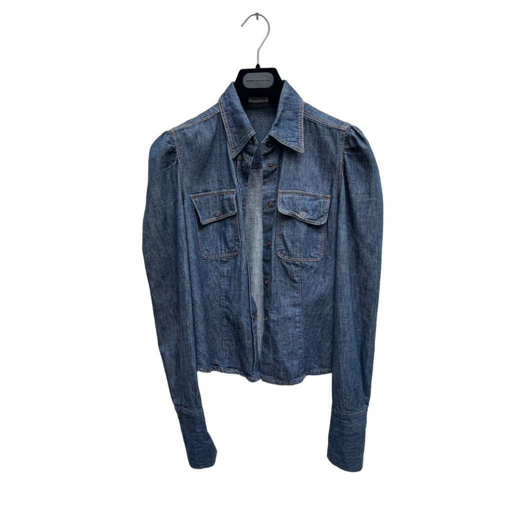 Raw denim shirt