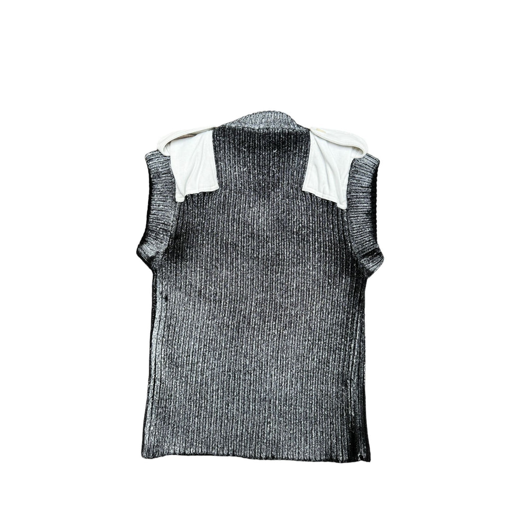 FW 2018 White Grey Painted Vest