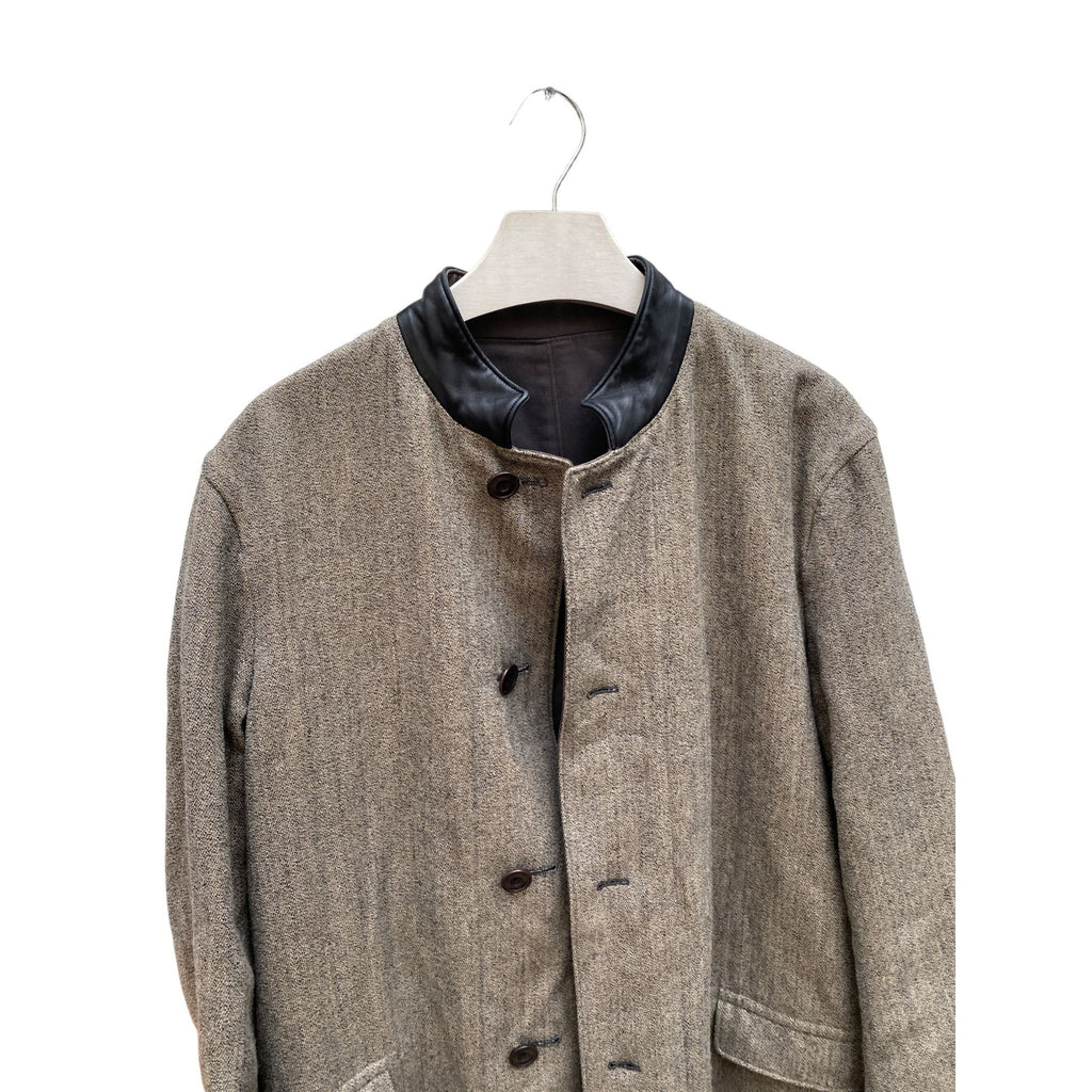 Grey Reversible Wool / Gabardine Coat