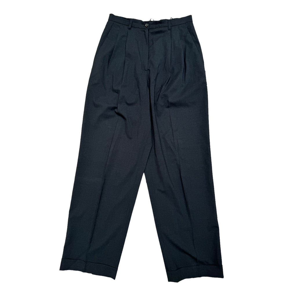 Wool Wide High Waist Pants