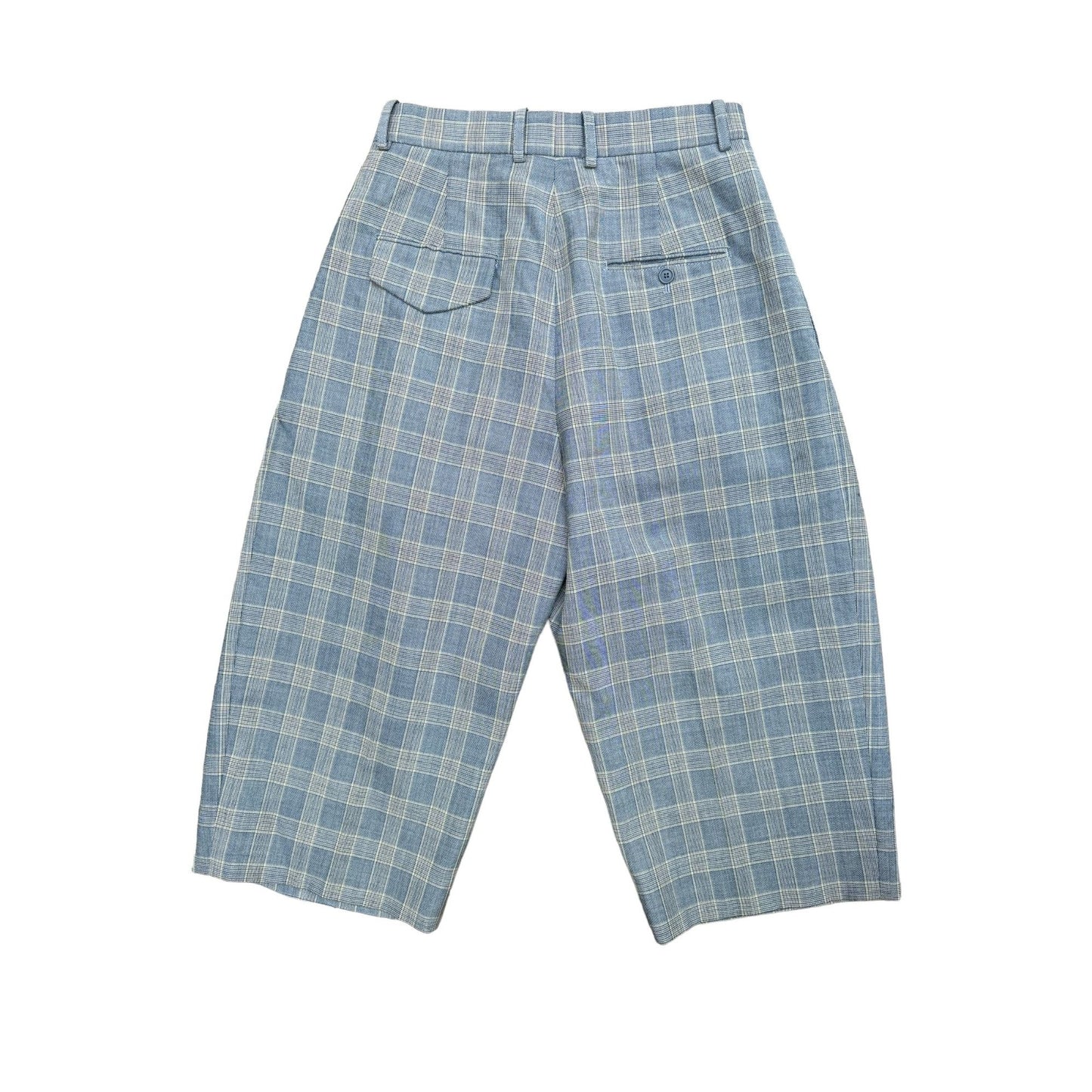 By Phoebe Philo Grey Checkered Wide Pants