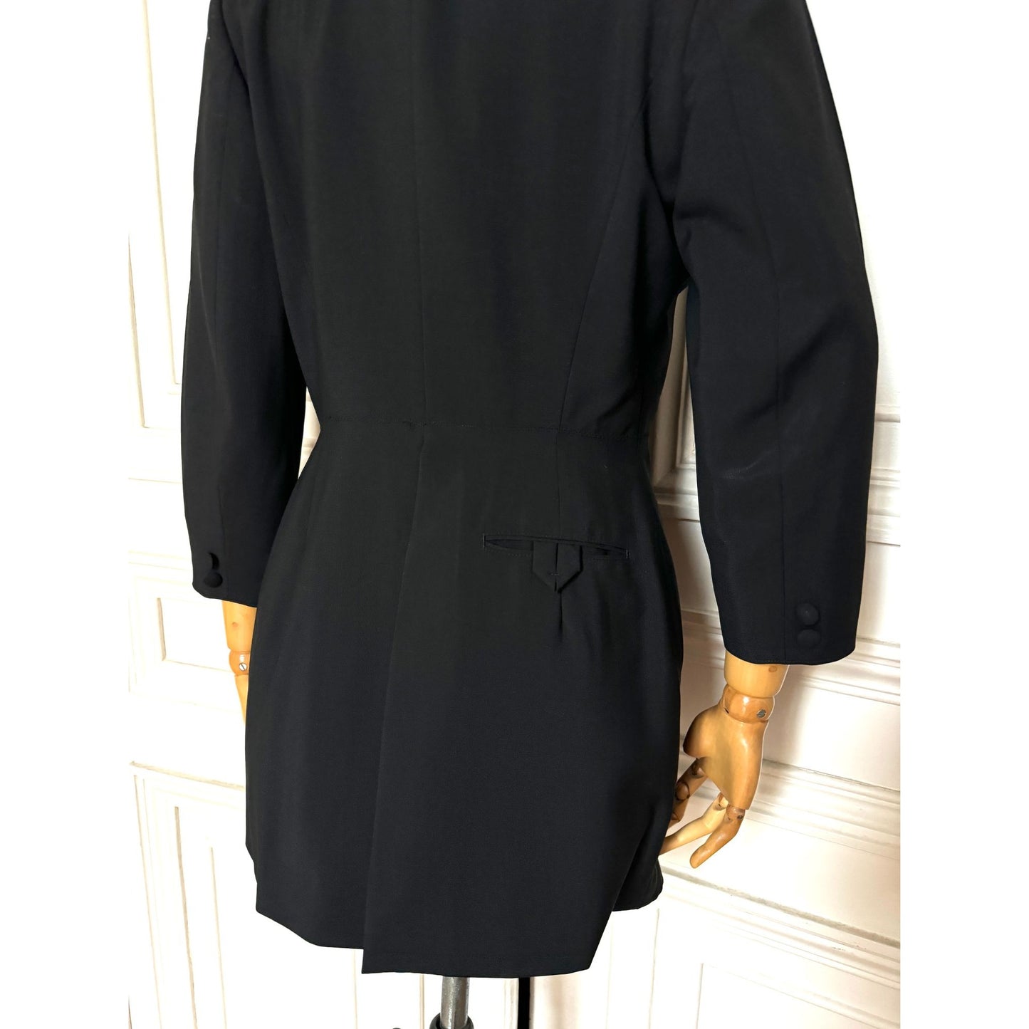 1990s Black Wool Blazer Jacket