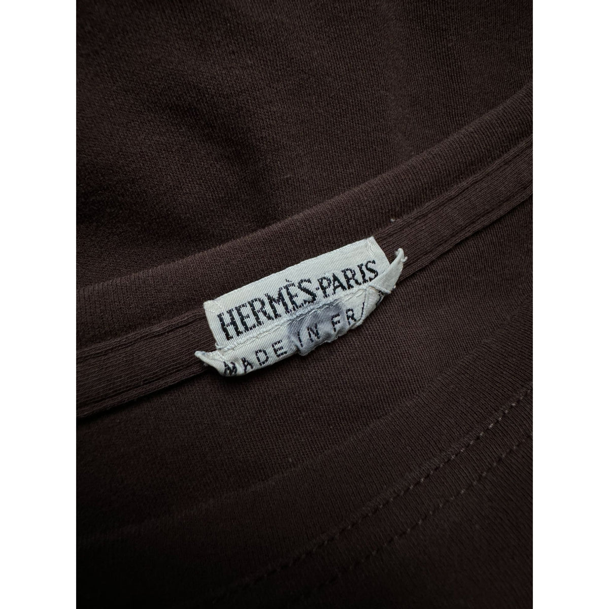 Hermes by Martin Margiela Brown Sleeveless Cotton Top