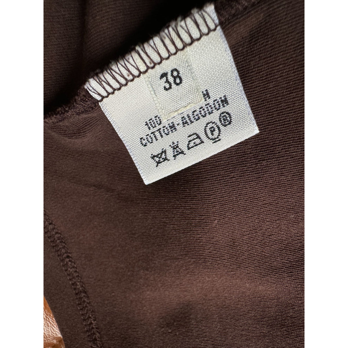 Hermes by Martin Margiela Brown Sleeveless Cotton Top