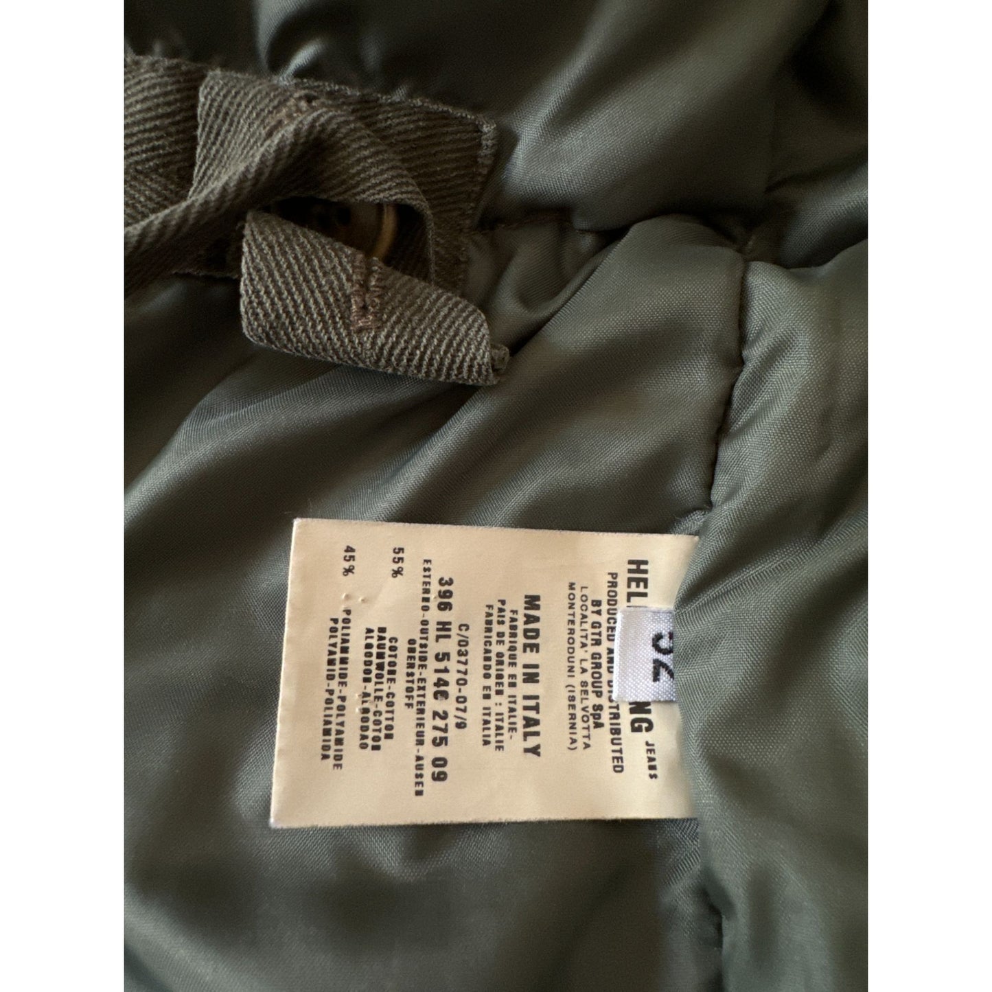 FW1999 Men’s Down Filled Eskimo Coat  Size 52 / L – Made in Italy