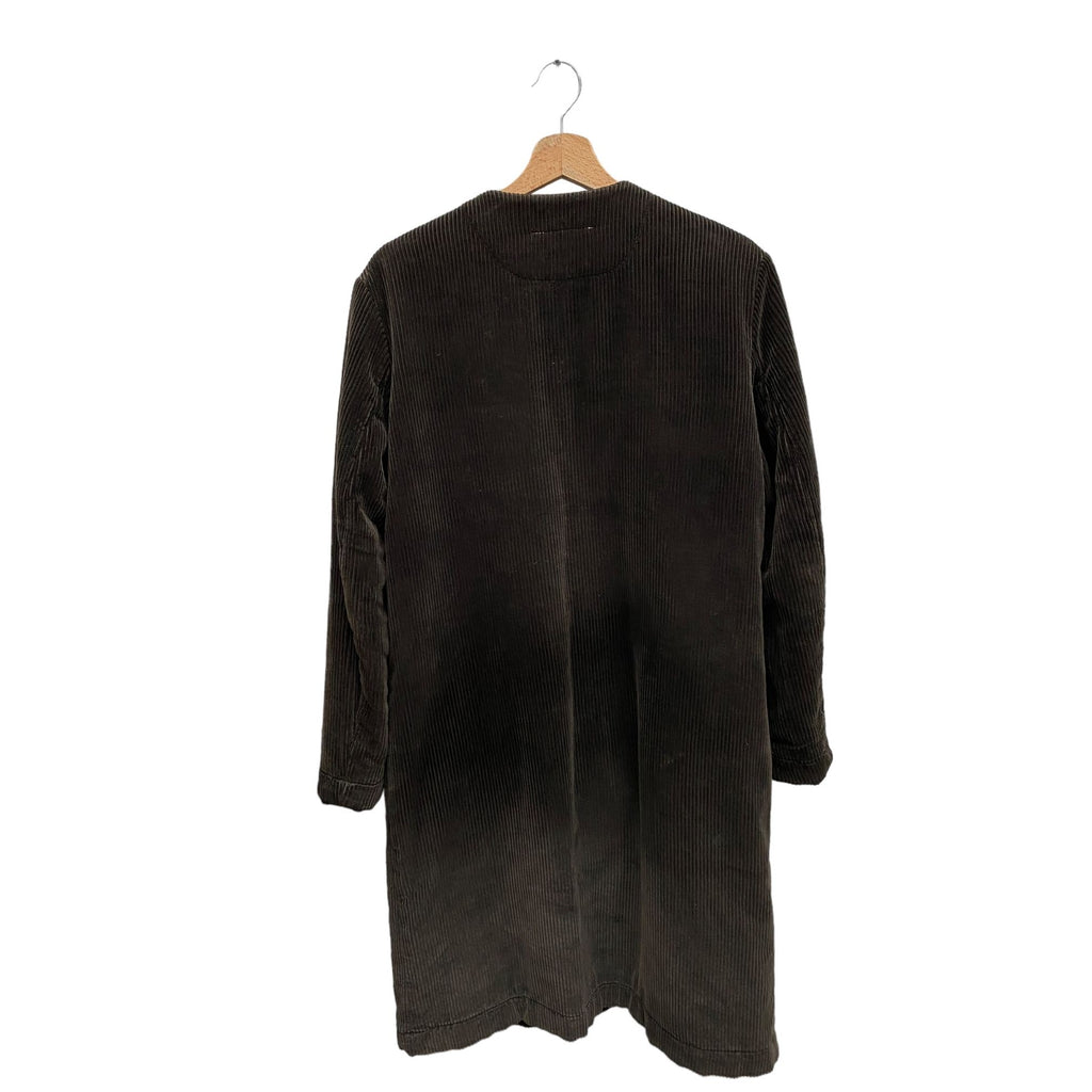 FW 1998 Brown Velvet Long Coat  Line 6 Women