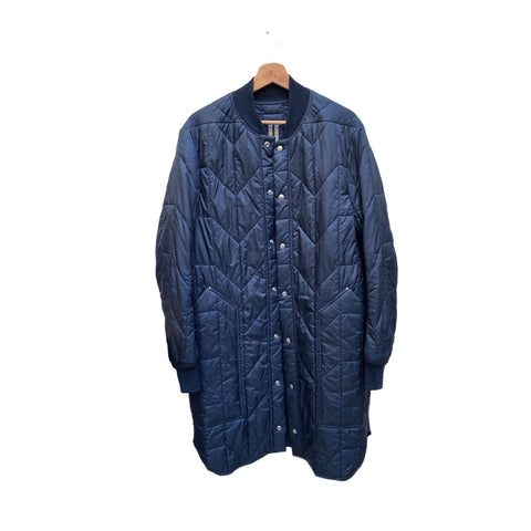 Navy Puffer Long Coat