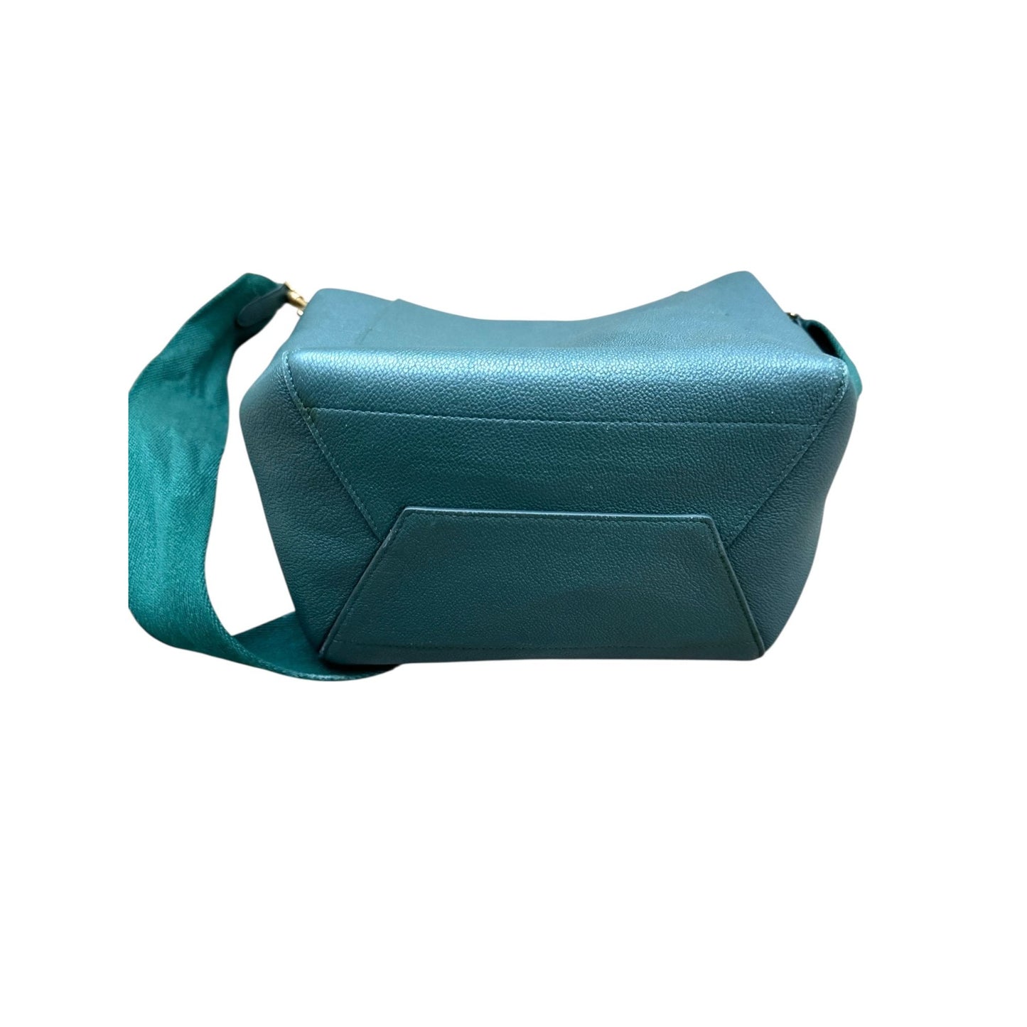 Sangle Bucket Bag in Green Grained Leather
