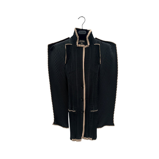 Rare Black Pleated Jacket 