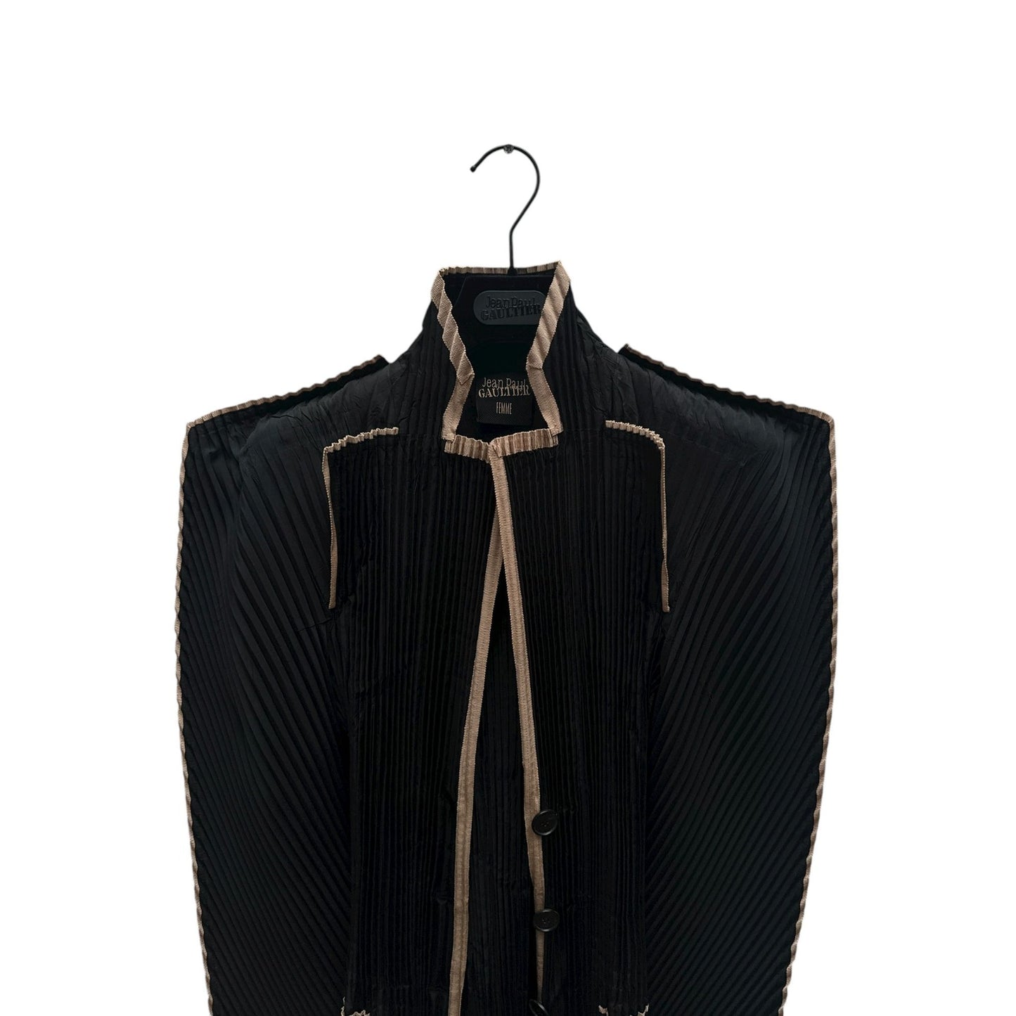 Rare Black Pleated Jacket 