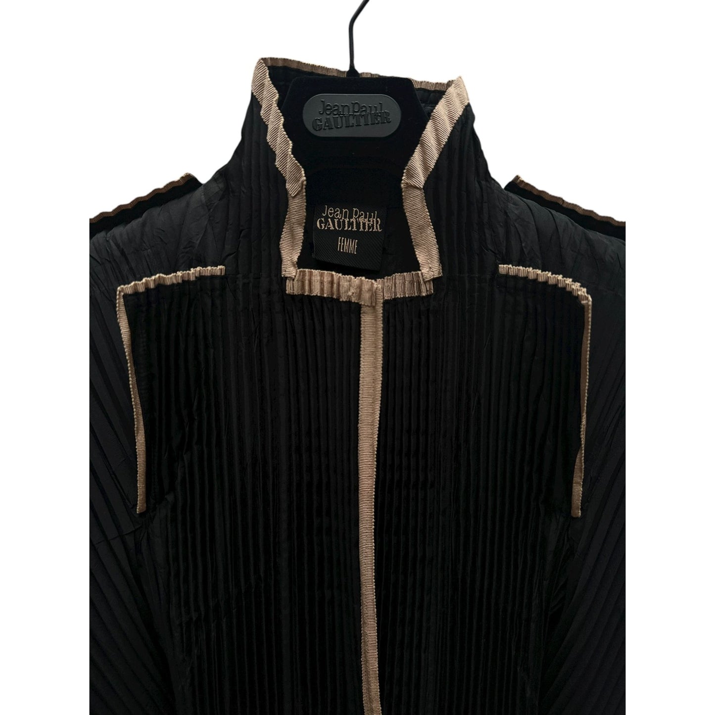 Rare Black Pleated Jacket 