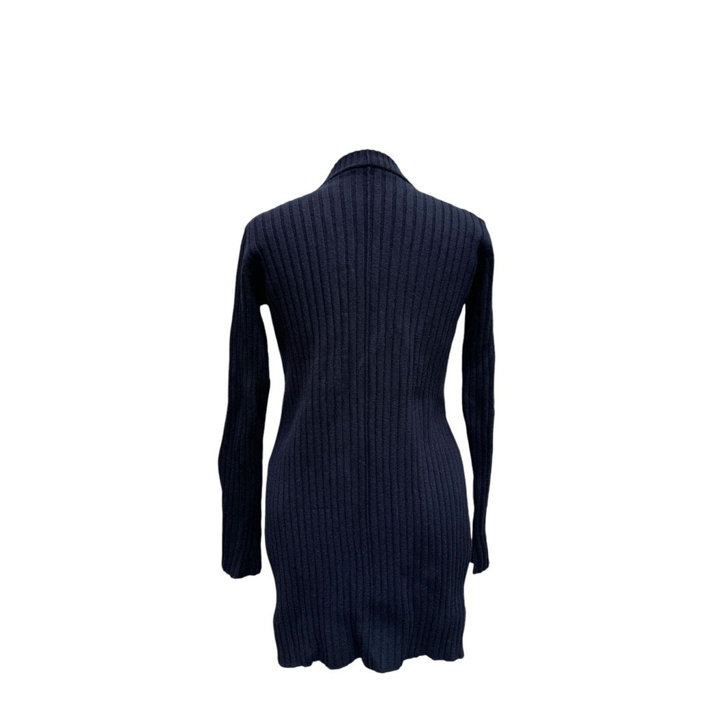 Phoebe Philo Navy Wool Heavy Knit