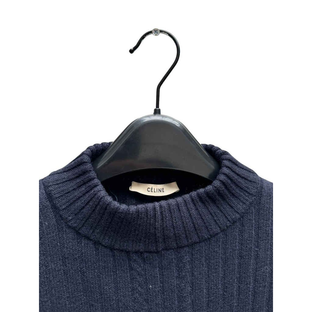 Phoebe Philo Navy Wool Heavy Knit