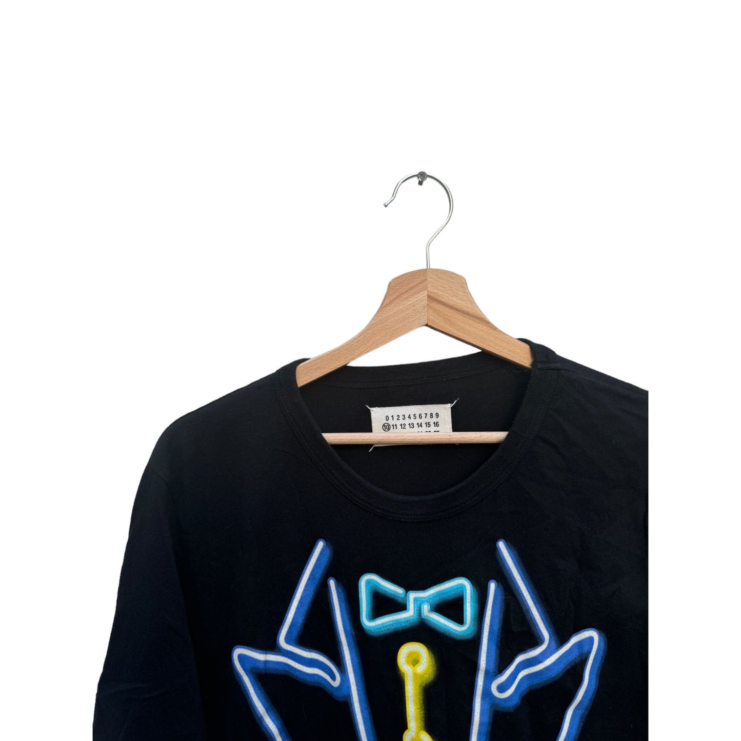 Vintage Black Trompe l’oeil Printed Tuxedo T-shirt
