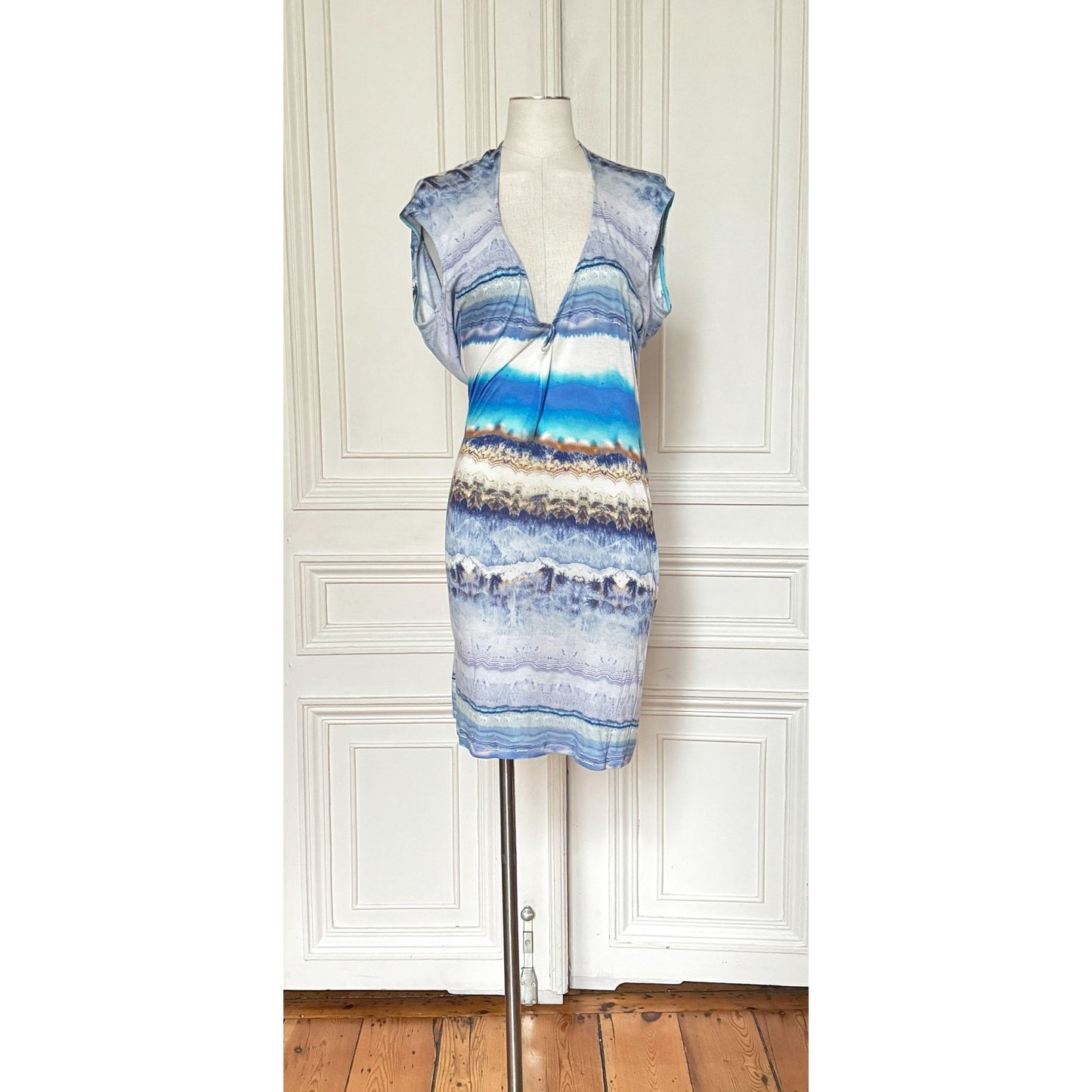 Resort 2010 Blue Printed Dress 