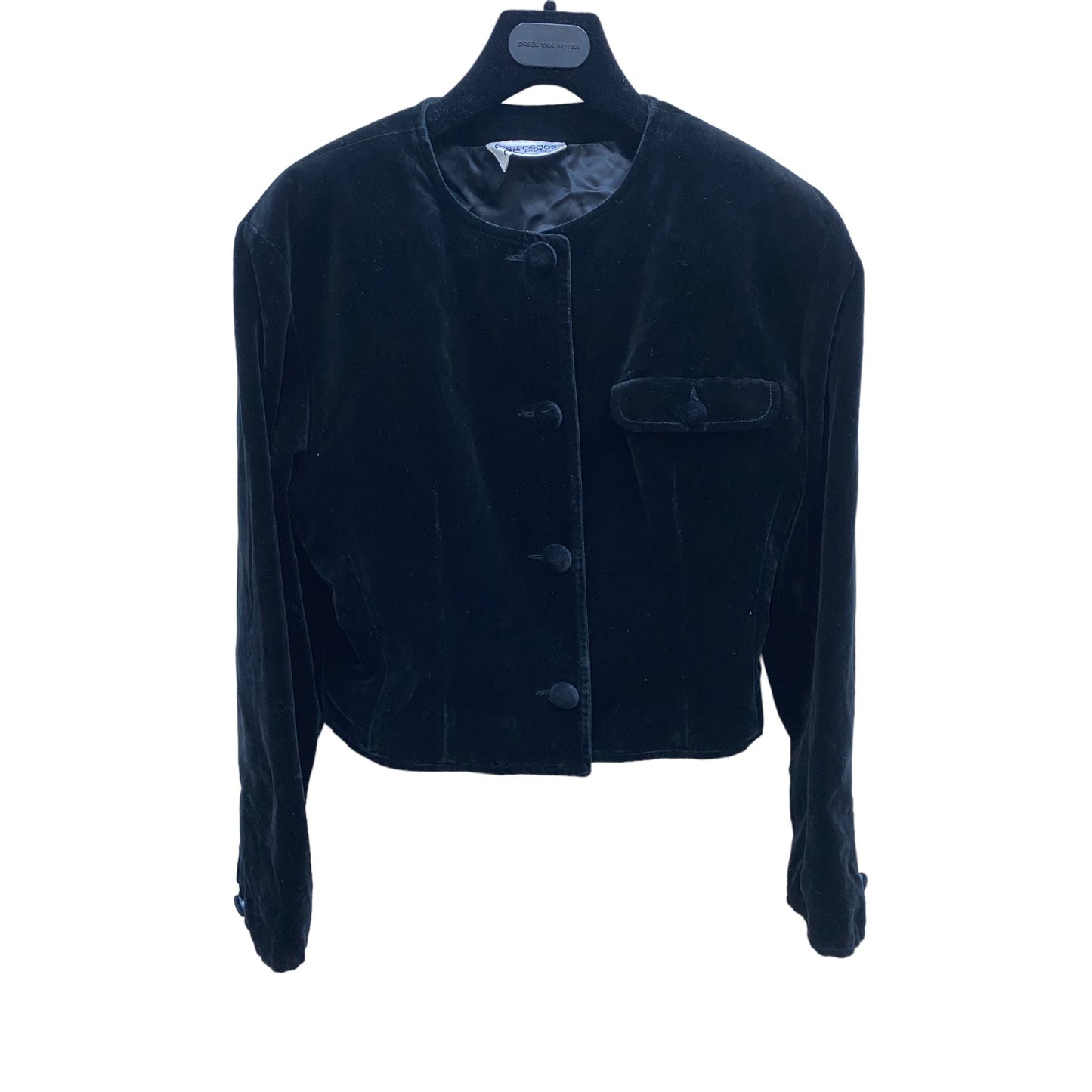 1960s Vintage Black Velvet Jacket