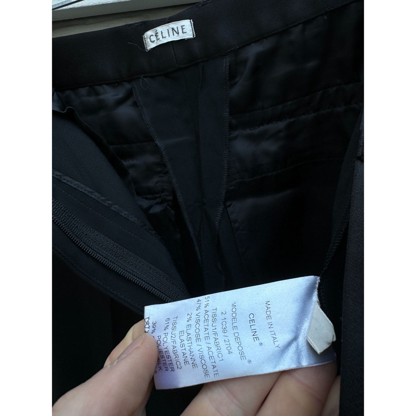 By Phoebe Philo  Resort 2010 Black Wool Pants