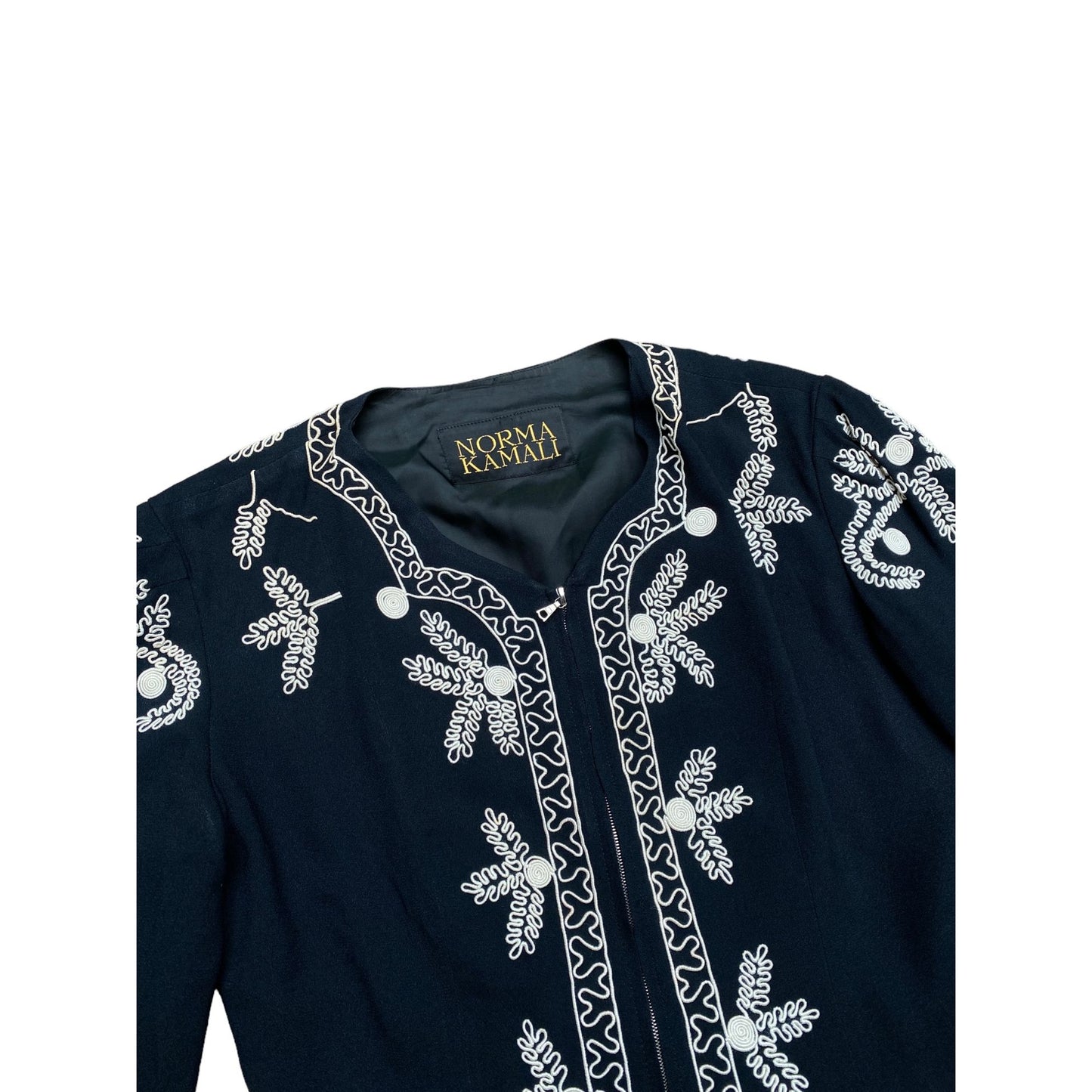 Vintage Black Embroidered Black Jacket