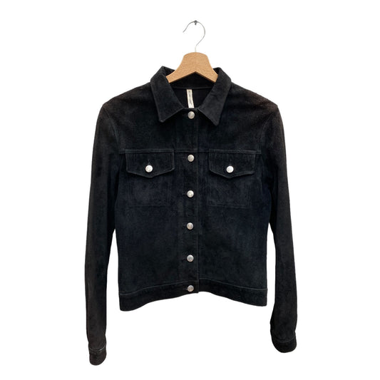 SS 1997 Black Suede Trucker Jacket