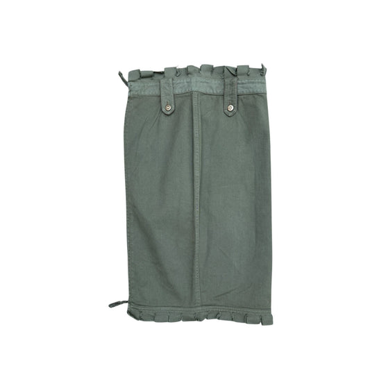 2002 Khaki Military Distressed Skirt