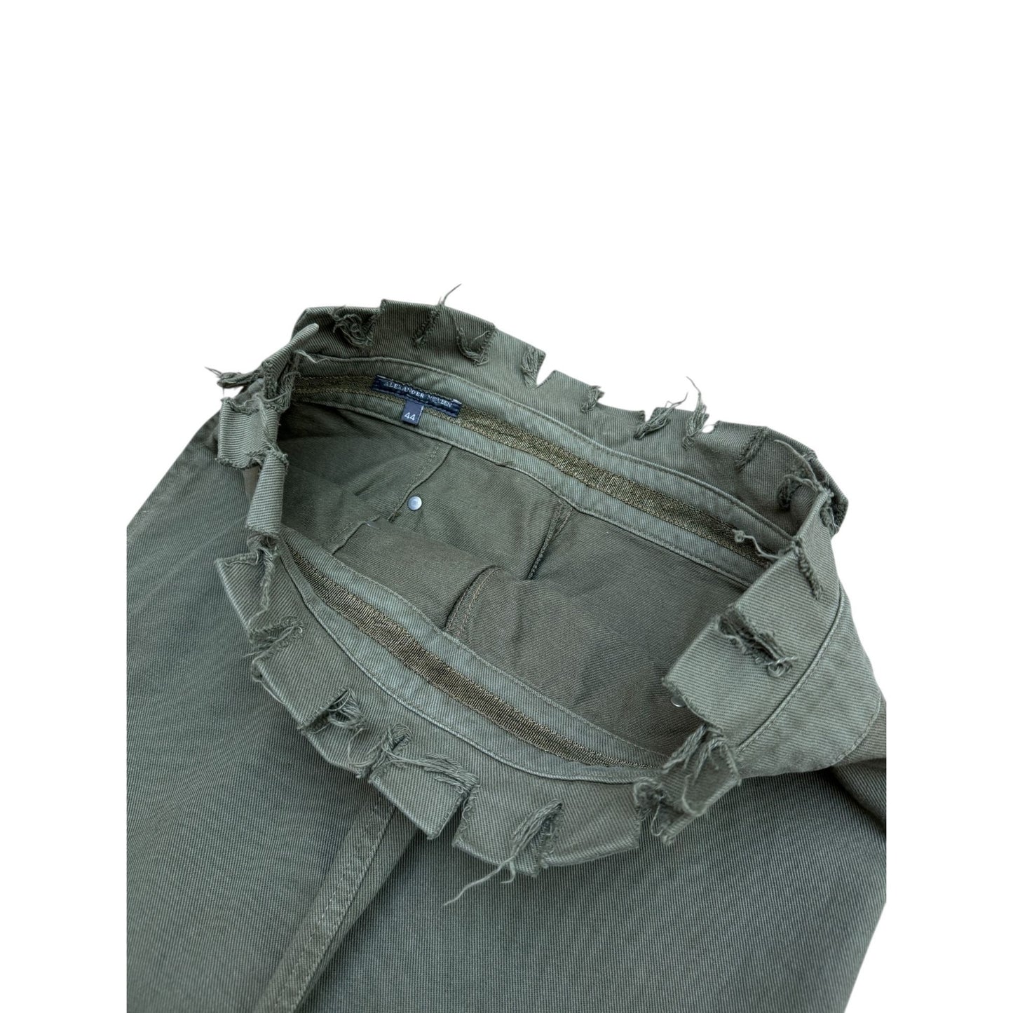2002 Khaki Military Distressed Skirt