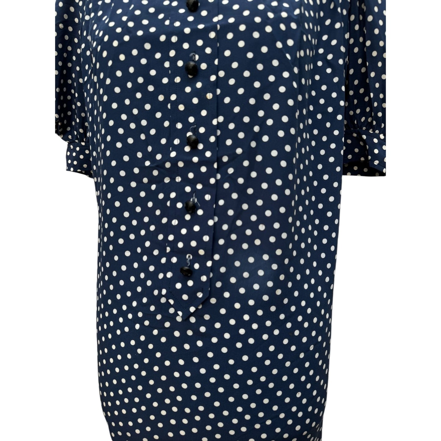 1970s Polka Dot Silk Dress