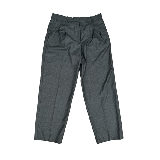 Grey Wool Cashmere Wide Pants