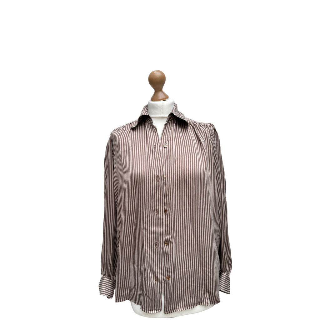 Vintage Silk Striped Shirt