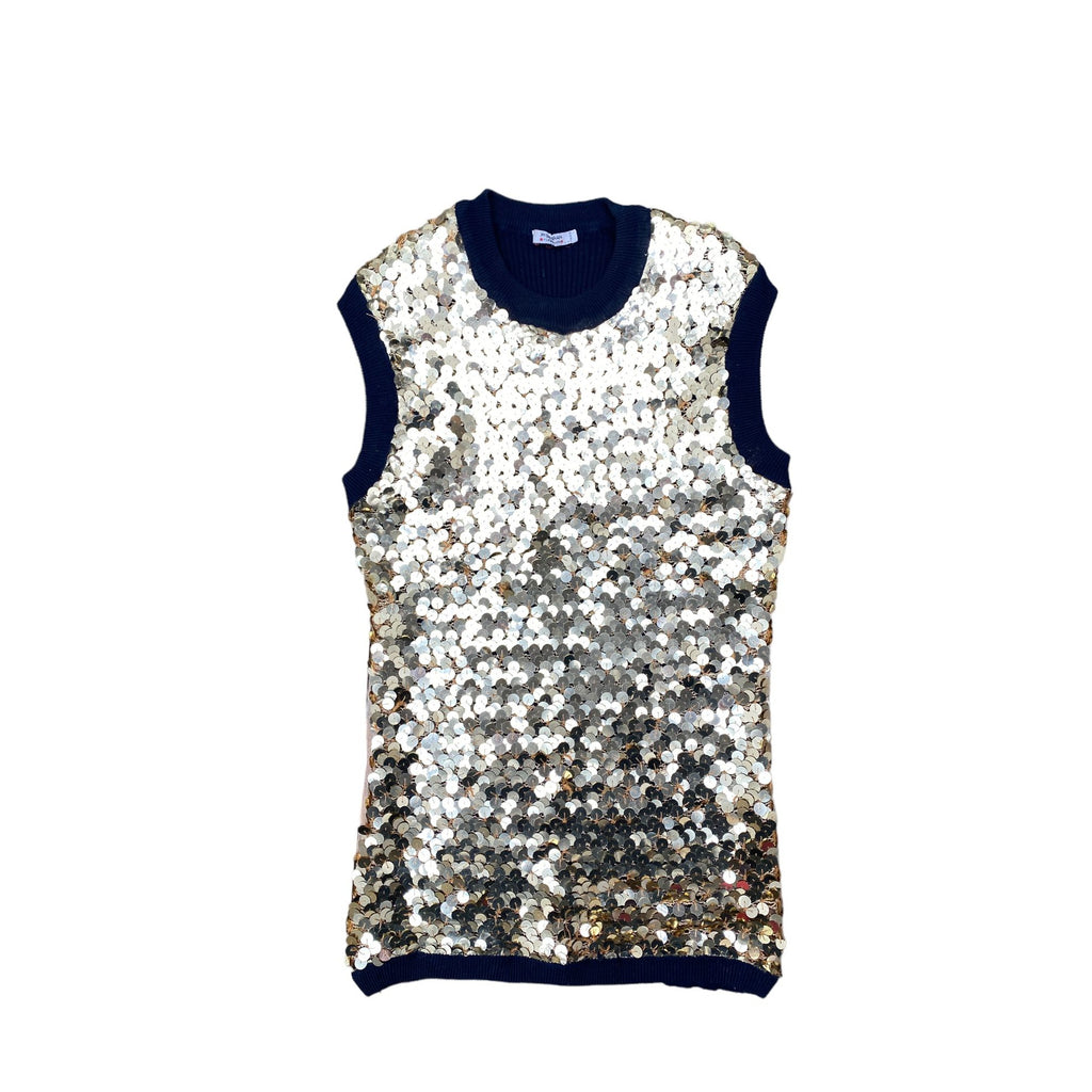 Yves Saint Laurent  Sequined Top Knit  Size IT 42 fits Xs to S