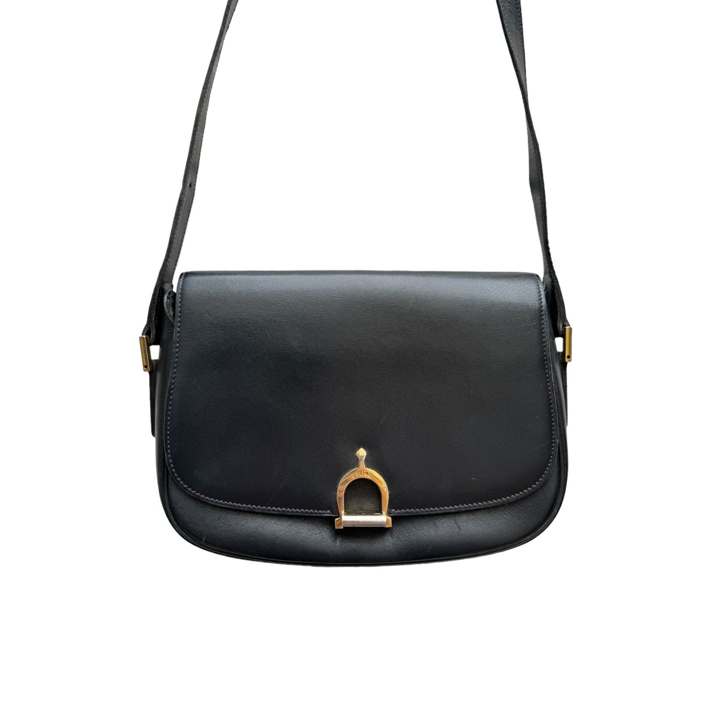 Crecy Vintage Black Leather Bag