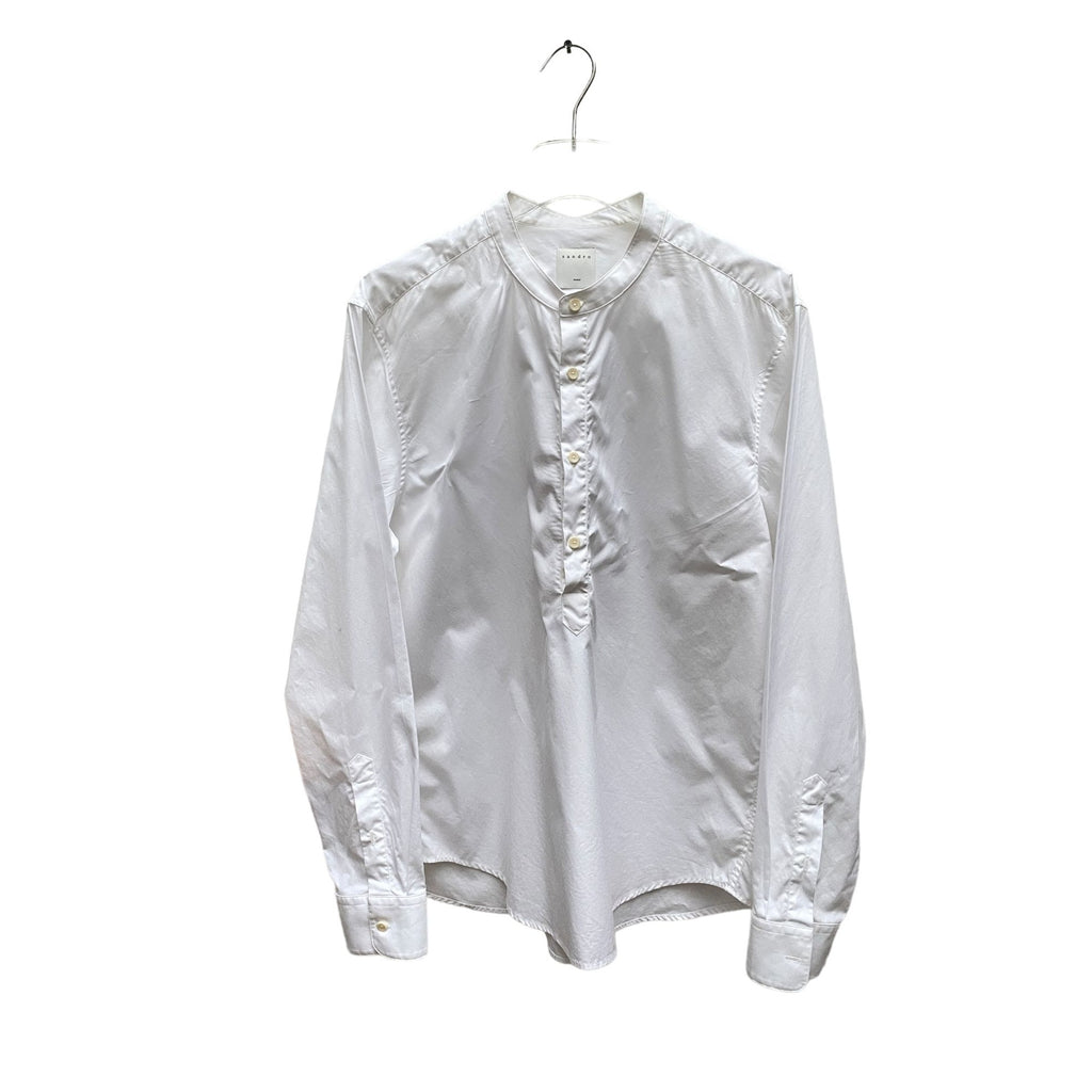 White Shirt  Mao Collar