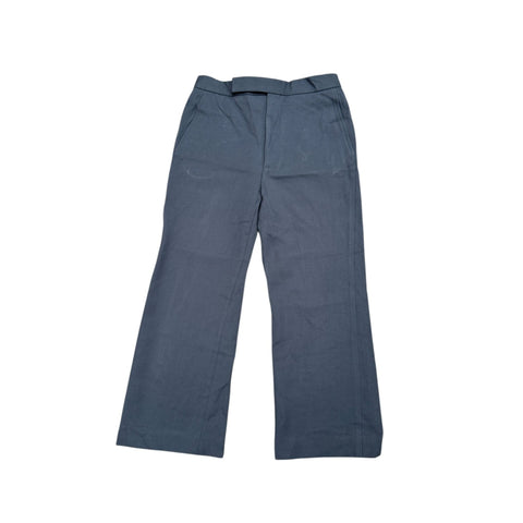 Grey Wool Straight Fit Pants