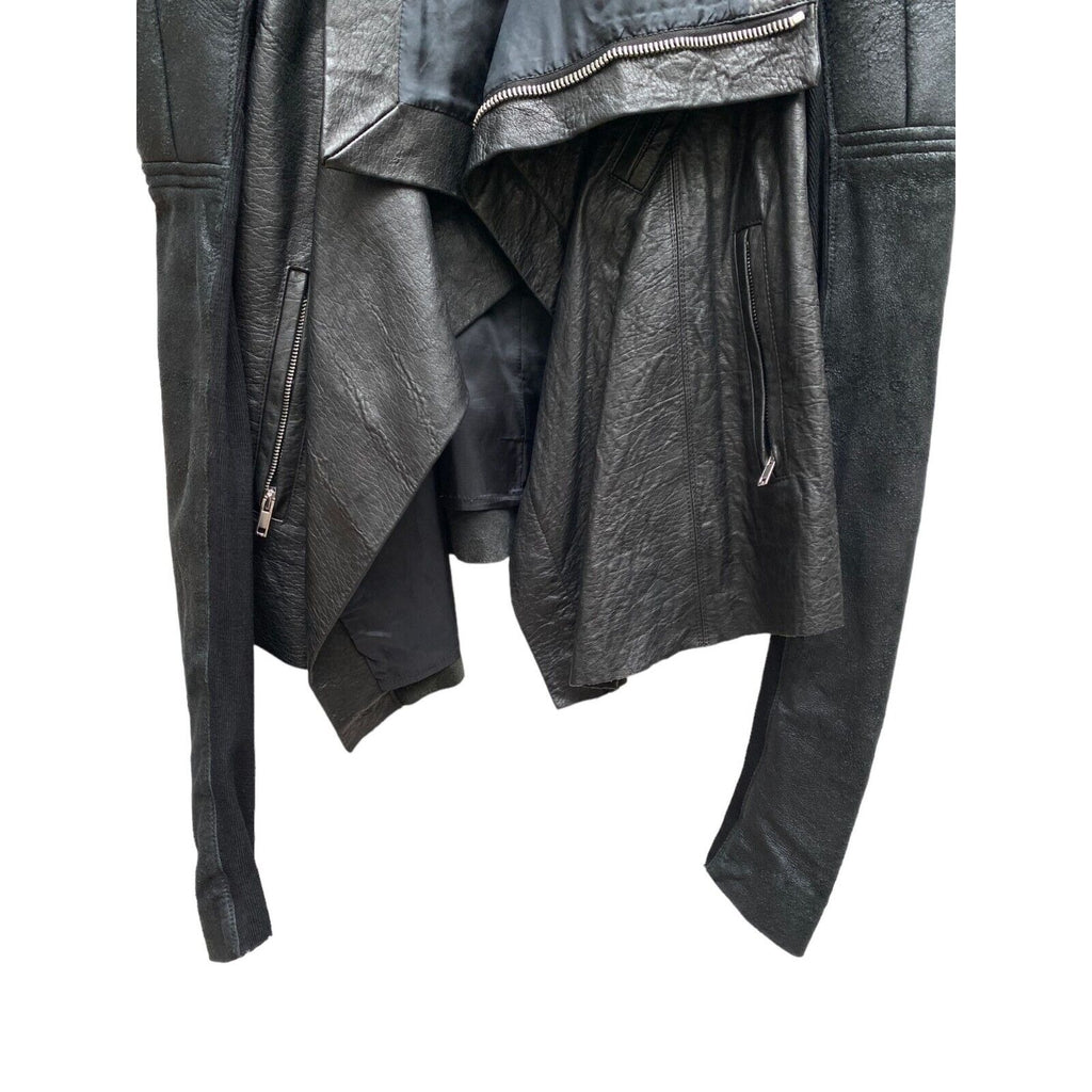 Mainline Black leather biker jacket