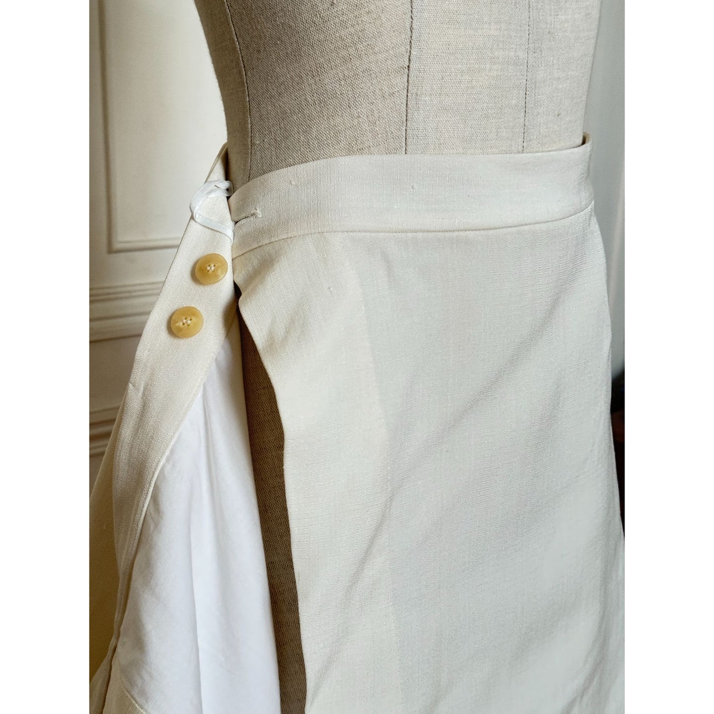 Phoebe Philo Off-White Viscose-Silk Skirt