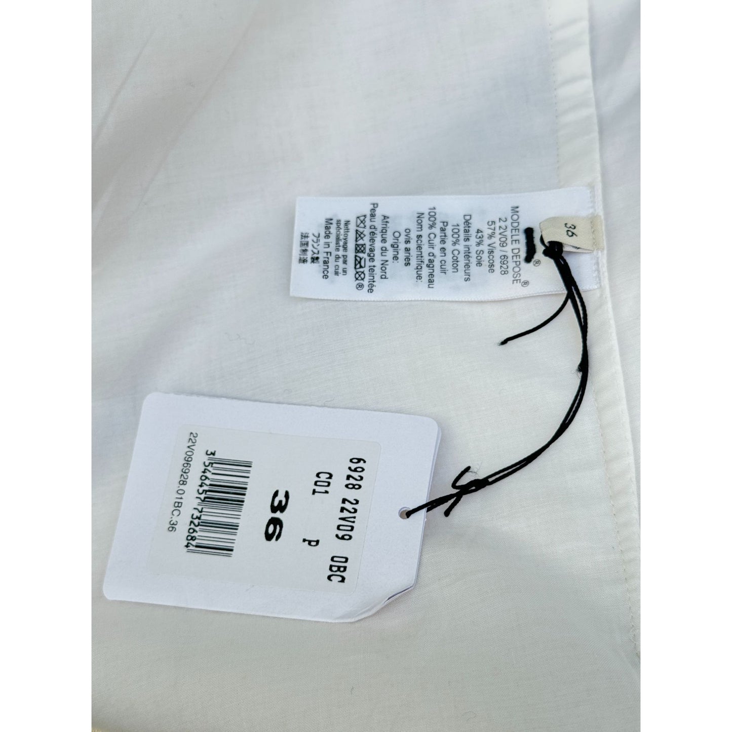 Phoebe Philo Off-White Viscose-Silk Skirt
