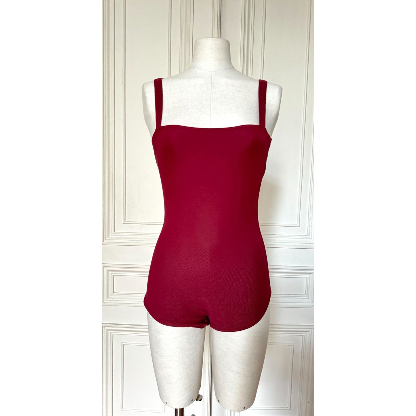 Martin Margiela Burgundy One-Piece Swimsuit