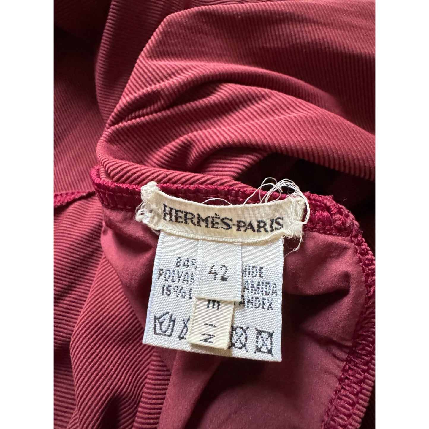 Martin Margiela Burgundy One-Piece Swimsuit
