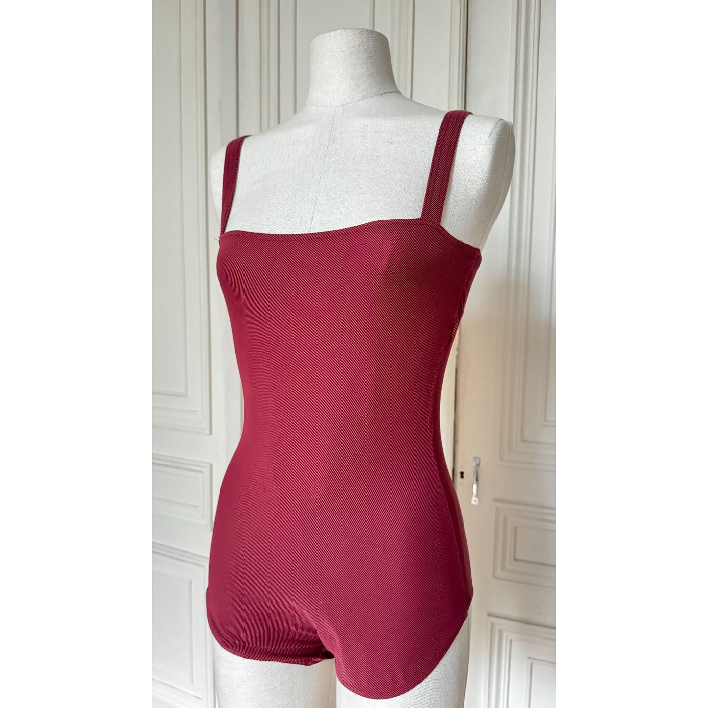 Martin Margiela Burgundy One-Piece Swimsuit
