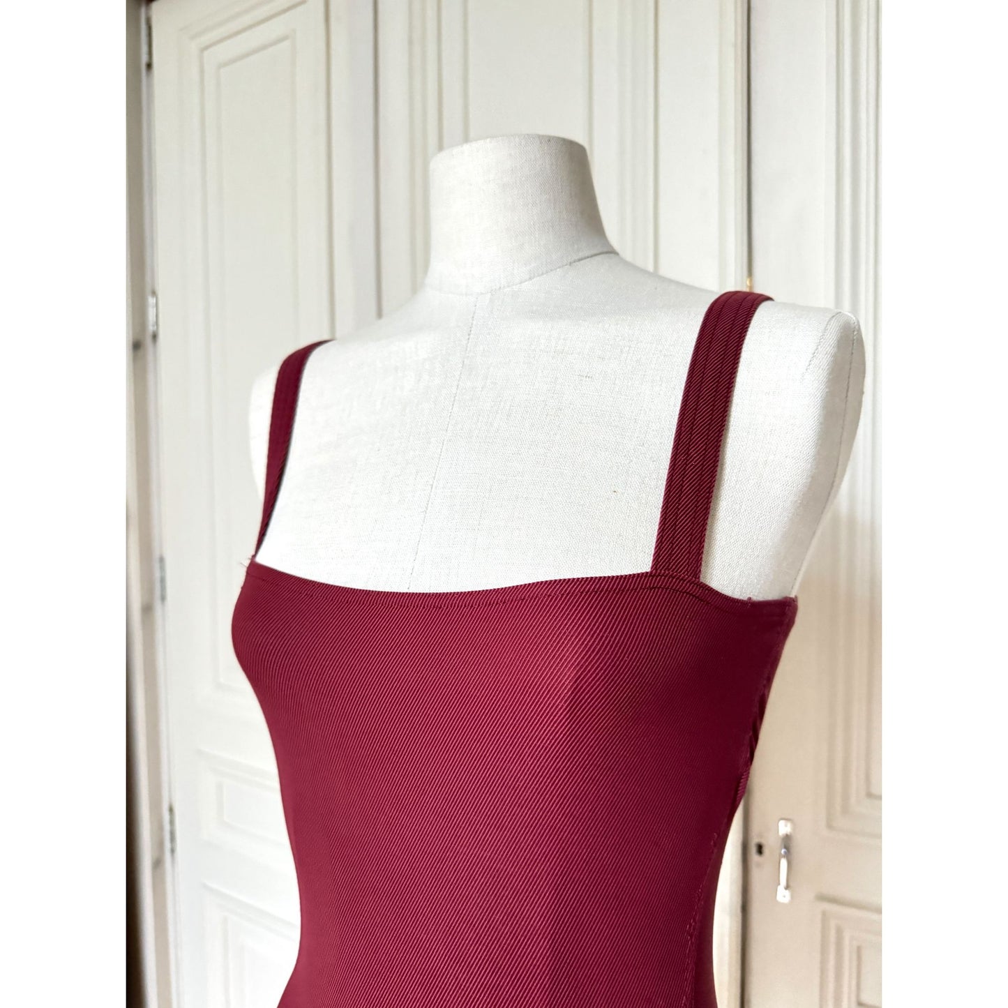 Martin Margiela Burgundy One-Piece Swimsuit