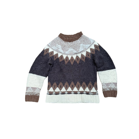 Beige Brown Heavy Knit