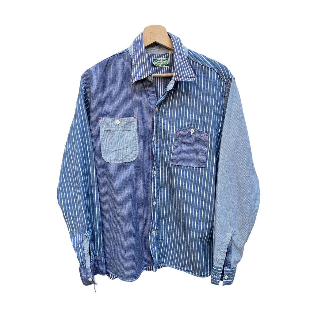 Patchwork denim shirt