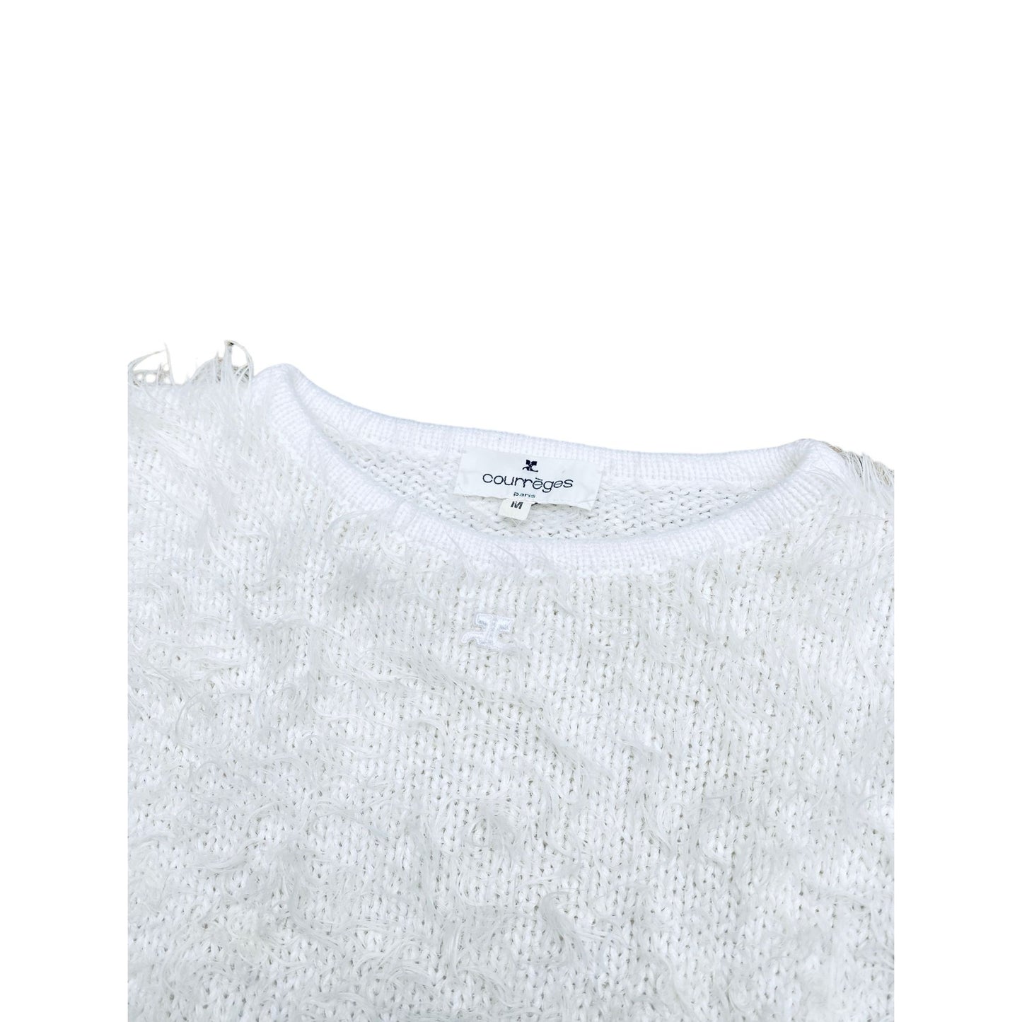 White Fuzzy wool  Sweater
