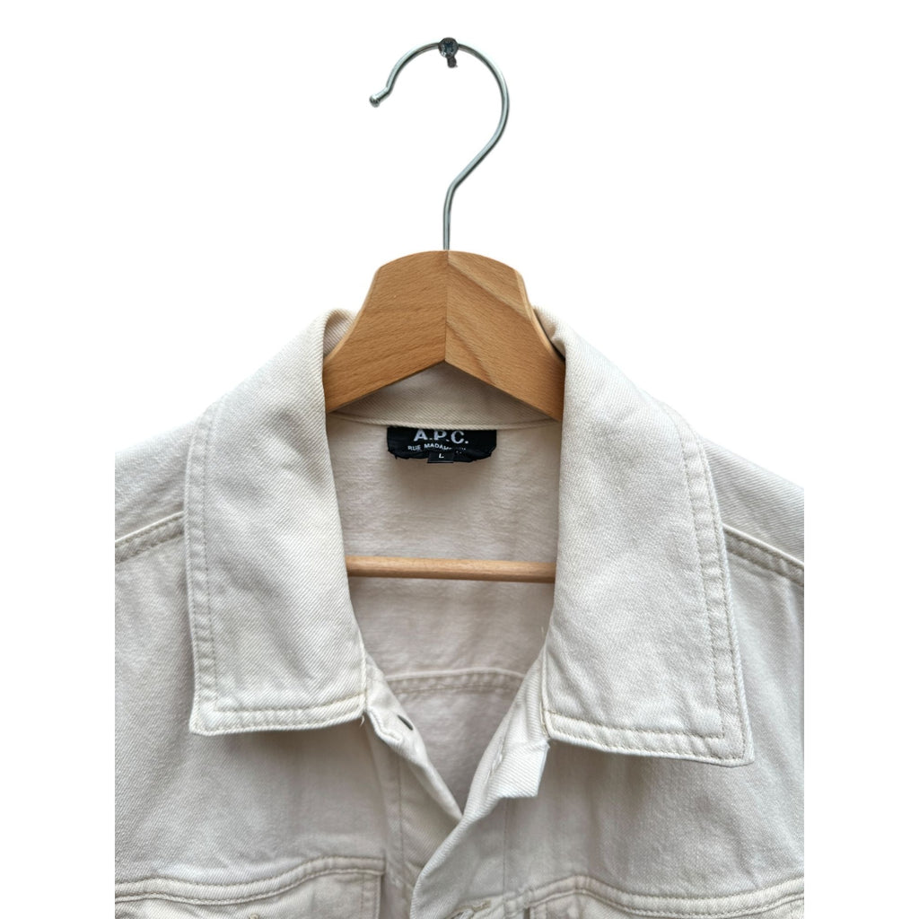 White Denim Trucker Jacket