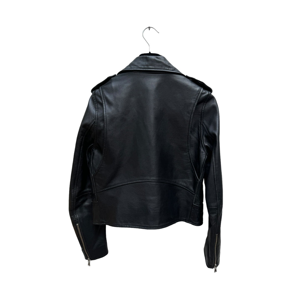 Black Biker Leather Jacket